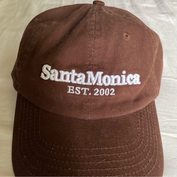 Dark Brown cap with lettering on front - Picture 2 of 5